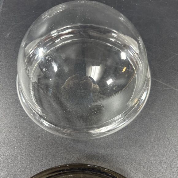 Corning USA Amber Glass Plant Helper Terrarium 8.5” PH-9-S And PH-9-D Full Set - Picture 3 of 4